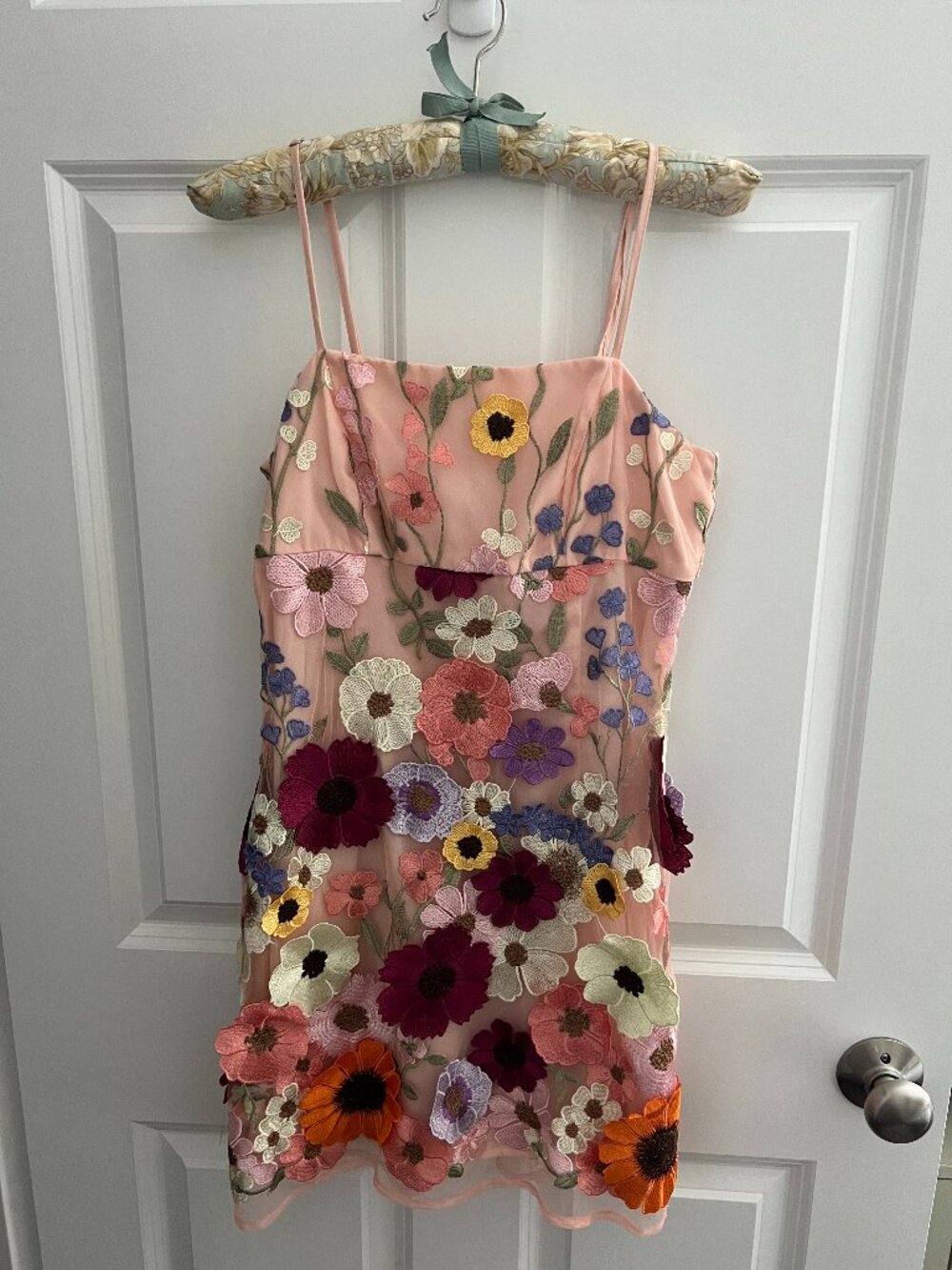 Floral Applique Mini Dress from Storia